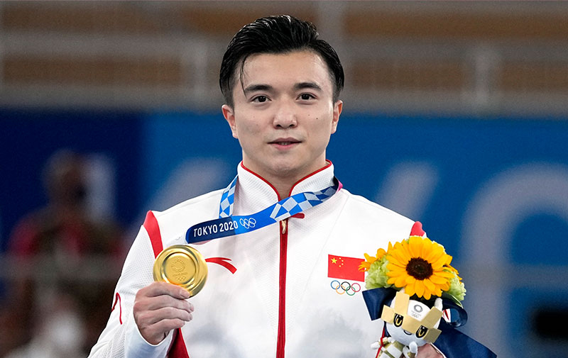 東京奧運會競技體操男子吊環冠軍、中國青年五四獎章獲得者
